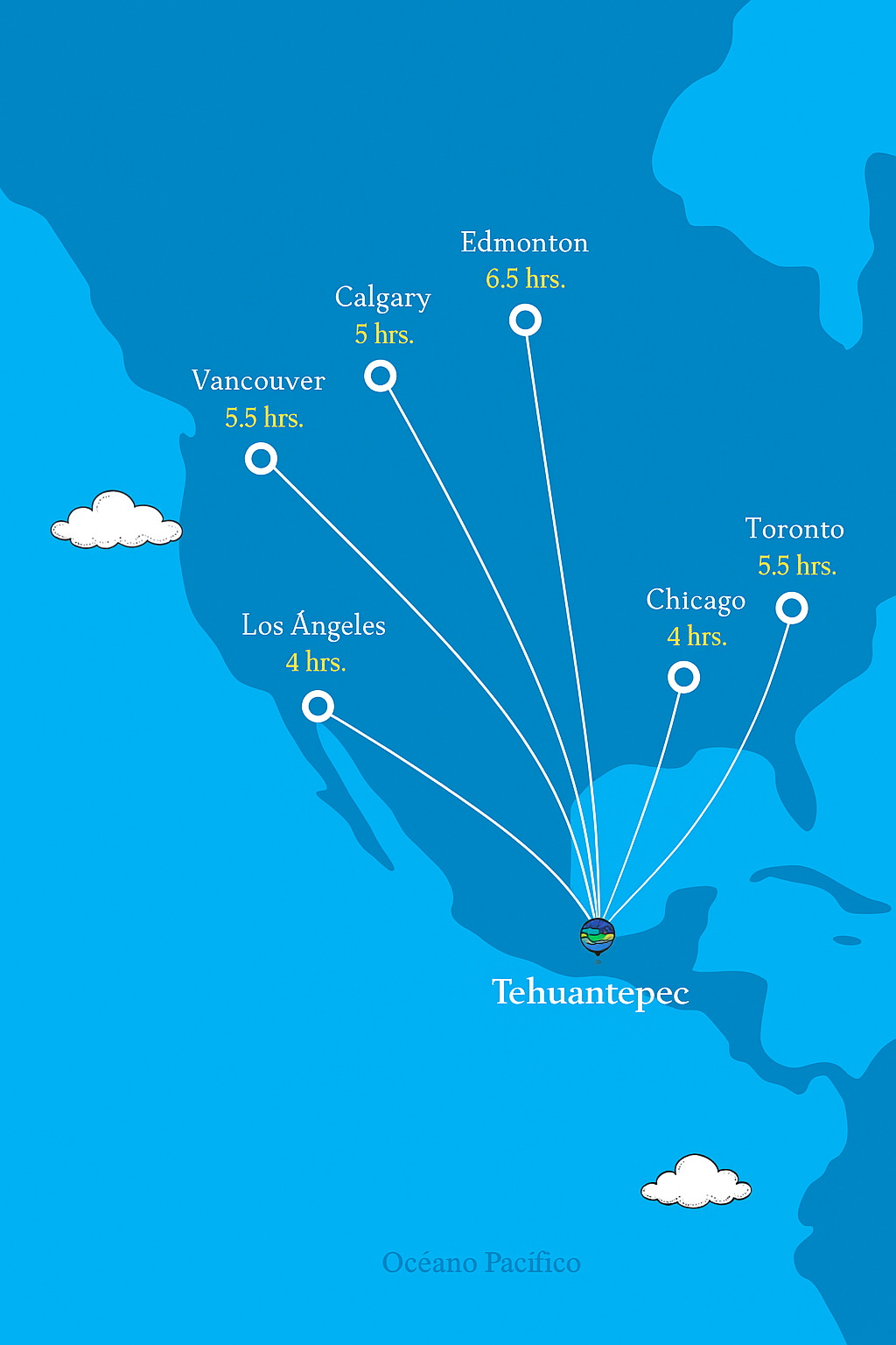Mapa de ubicación de Tehuantepec en el Istmo de Oaxaca